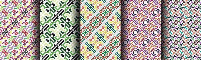 modern ethnic abstract background pattern bundle vector