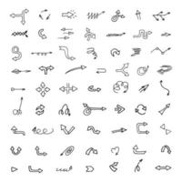 Vector set of hand drawn arrows, elements for presentation