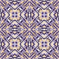 Vector seamless pattern of simple geometric shapes. Repeating endless ornament of squares, rhombuses and triangles. Colorful abstract background, wallpaper. Image with kaleidoscope effect, tiles