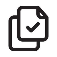 Copy Files Success Outline Icon vector