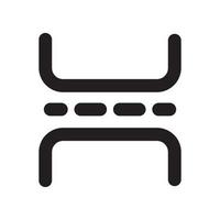 Break Files Icon with Outline Style vector