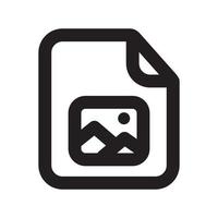 Image Files Icon with Outline Style vector