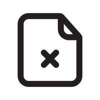 Broken Files Icon with Outline Style vector