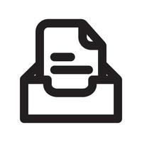 File Storage Icon with Outline Style vector