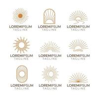 Sun Logo Collection vector
