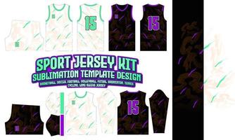 Sport Jersey Printing Design pattern 98 Sublimation Soccer Football Badminton vector