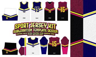 Sport Mosaic Jersey Printing pattern 69 Sublimation for Soccer Football Esport Basketball Design vector