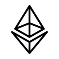Ethereum Icon Design vector