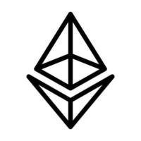 Ethereum Icon Design vector