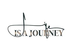 Life is a Journey Lettering and Typography Art vector