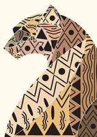 Abstract Leopard Art for Poster and Wall Art vector