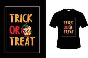 Halloween trendy graphics t-shirt design vector