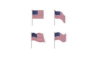 USA flag. United States America. USA flag icon