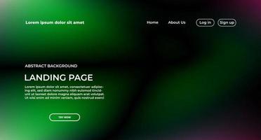 landing page green  background for website background, banner, sales promotion and business presentation vector