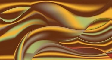 Brown And Yellow Wave Background Template Design vector