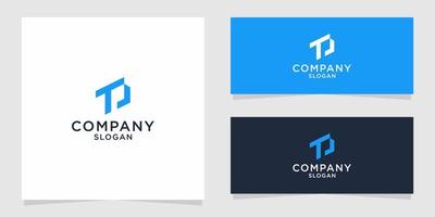 logo initials tp monogram simple vector