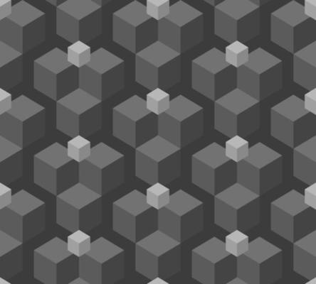 Background Geometric Pattern Cube Shape Gray