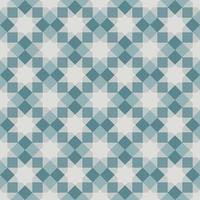 Octagram Square Pattern Seamless Background Green Gray vector