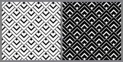 Seamless Diamond Shape Background Pattern Black And White vector