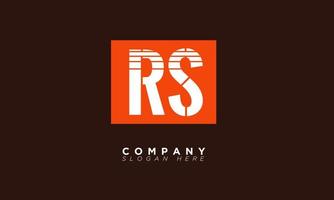 RS Alphabet letters Initials Monogram logo R and S vector