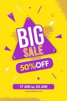 Big Sale Poster vector