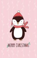 Christmas Animal cartoon charactor cute vector