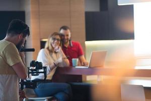 happy young couple buying online photo