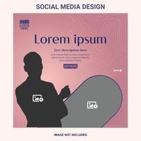 un increíble tema de color decente de diseño de publicación en redes sociales vector