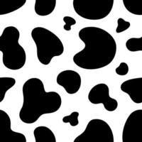 Black Cow seamless pattern. Design for paper, covers, cards, fabrics, background and any. Vector illustration.