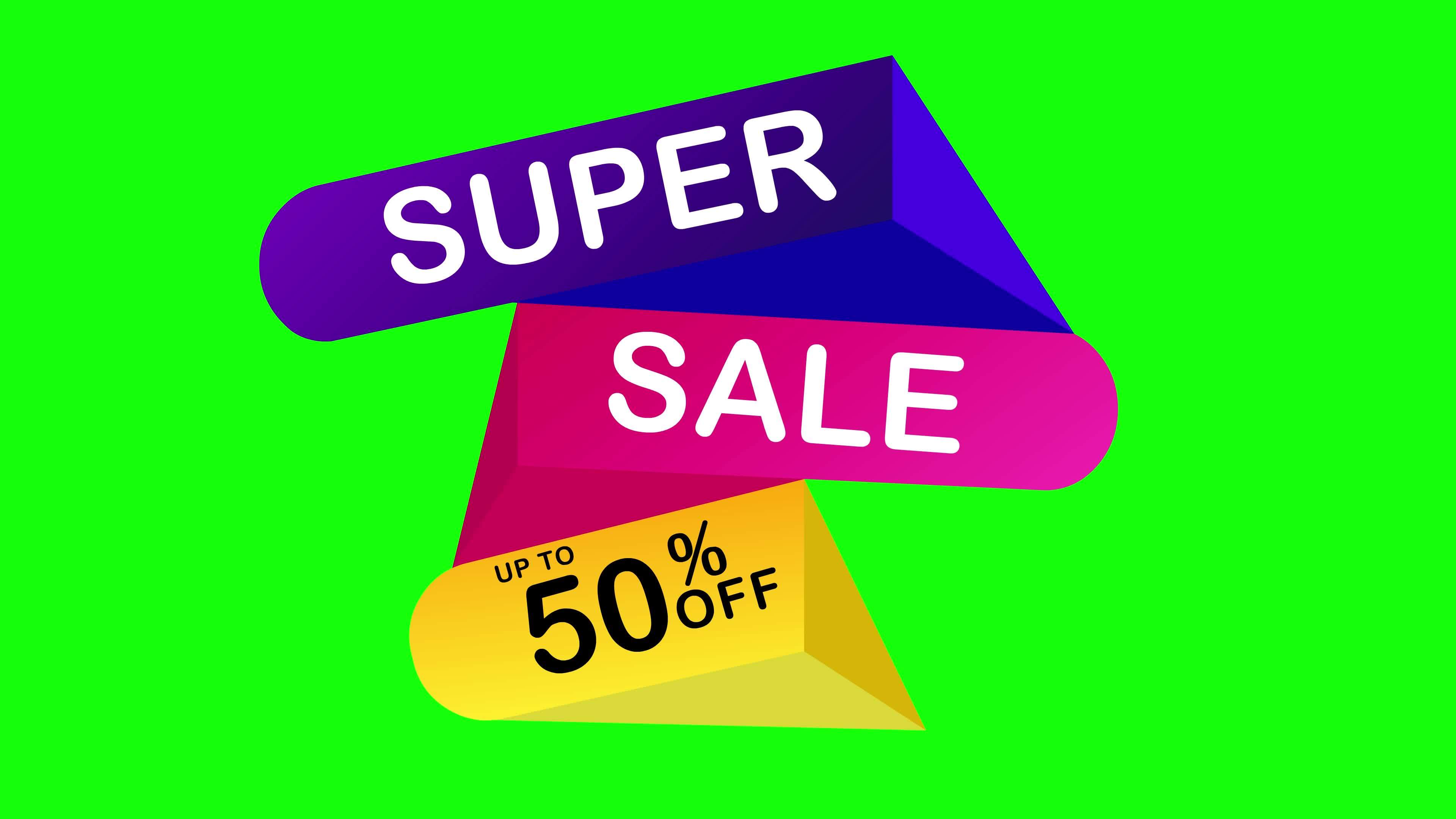 super sale 50 offer green screen animation 10803792 Stock Video at Vecteezy