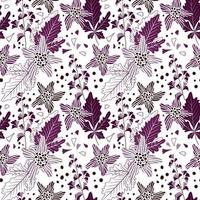 Seamless Pattern in hand drawn boho style vector