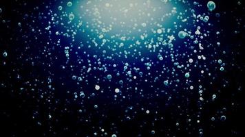 Underwater bubbles rising - Loop video