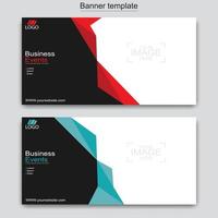 Vector abstract design web banner template. Web Design Elements - Header Design. Abstract geometric web banner template on grey background.