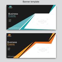 Vector abstract design web banner template. Web Design Elements - Header Design. Abstract geometric web banner template on grey background.Modern banner.