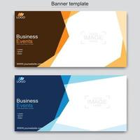 Vector abstract design web banner template. Web Design Elements - Header Design. Abstract geometric web banner template on grey background.Modern banner.