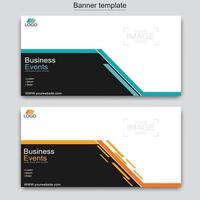 Vector abstract design web banner template. Web Design Elements - Header Design. Abstract geometric web banner template on grey background.Modern banner.