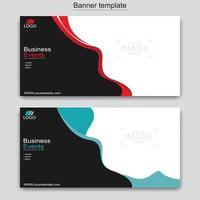 Vector abstract design web banner template. Web Design Elements - Header Design. Abstract geometric web banner template on grey background.