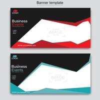 Vector abstract design web banner template. Web Design Elements - Header Design. Abstract geometric web banner template on grey background.Modern banner.