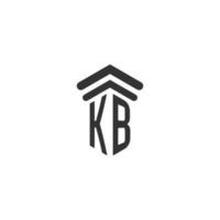 KB initial for law firm logo design vector