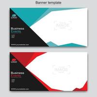 Vector abstract design web banner template. Web Design Elements - Header Design. Abstract geometric web banner template on grey background.