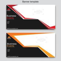 Vector abstract design web banner template. Web Design Elements - Header Design. Abstract geometric web banner template on grey background.Modern banner.