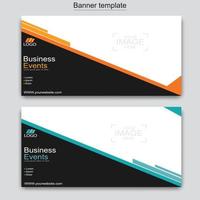 Vector abstract design web banner template. Web Design Elements - Header Design. Abstract geometric web banner template on grey background.Modern banner.