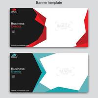 Vector abstract design web banner template. Web Design Elements - Header Design. Abstract geometric web banner template on grey background.