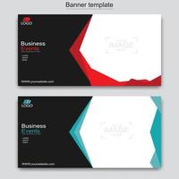 Vector abstract design web banner template. Web Design Elements - Header Design. Abstract geometric web banner template on grey background.