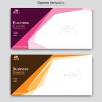 Vector abstract design web banner template. Web Design Elements - Header Design. Abstract geometric web banner template on grey background.Modern banner.