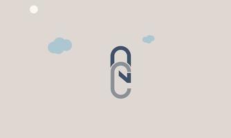 Alphabet letters Initials Monogram logo AC, CA, A and C vector