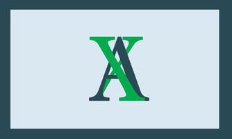 Alphabet letters Initials Monogram logo AX, XA, A and X vector