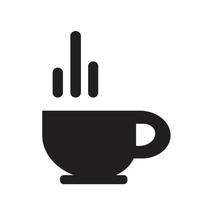 hamd drawn Coffee cup Icon vector