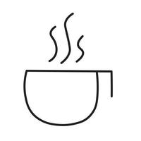 hamd drawn Coffee cup Icon vector