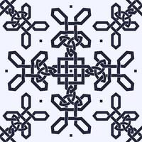 Celtic Knot Inspired Seamless Pattern vector